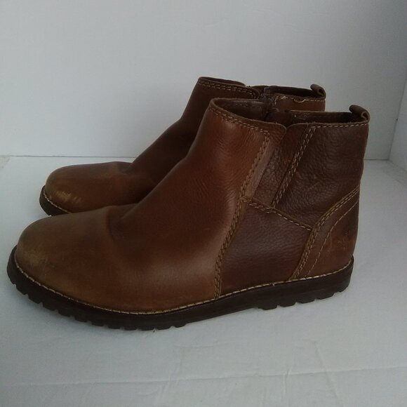 Zara Other - Zara Boy's Collection Kids Boots Color Light Brown Zip Up Size 2.5